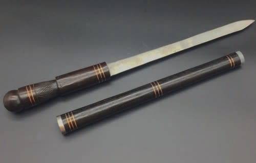 East African | Maasai Tribe`s | Vintage Carved Ebony Wooden Hidden Dagger