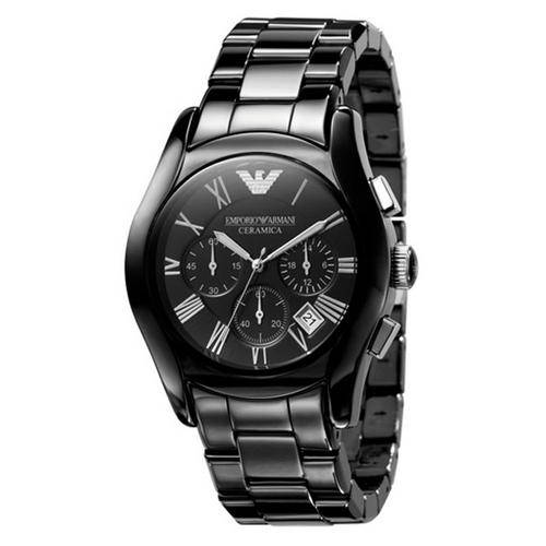 Most Luxury Watch''Emporio Armani AR1400 Mens Chronograph Black CERAMICA Watch