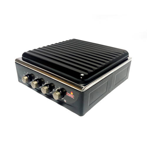 Conic 4 Burner Gas Stove - Black (READ THE DESCRIPTION)