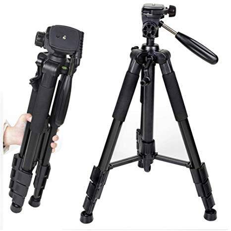 Tripod Stand 4 Section Lightweight Portable Aluminum - Black (READ DESCRIPTION)
