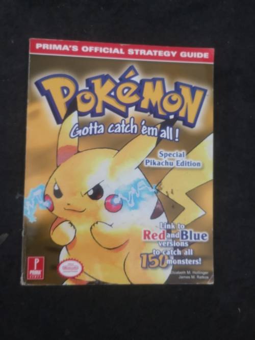 Prima's official strategy guide for Pokemon special pikachu edition