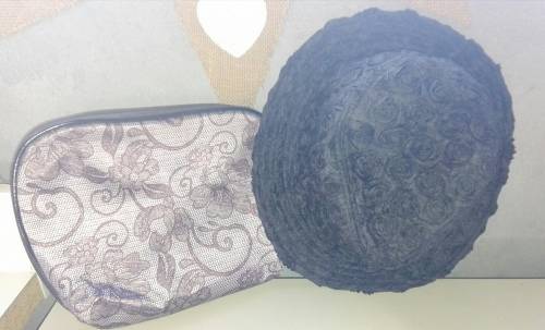 Pretty Toiletry Bag and Rose Patterned Hat