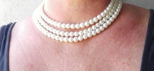Vintage Faux Pearl Necklace/Choker