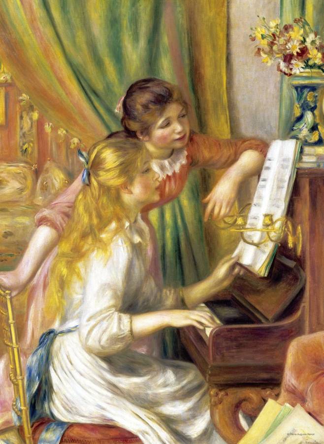 Anatolian Perre 1000 Piece Puzzle: Young Girls at the Piano