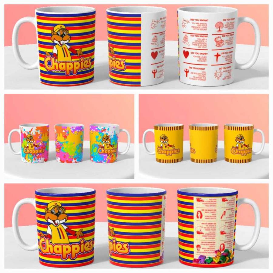 Chappies Mug Set (Set of 4) Awesome Gift Idea