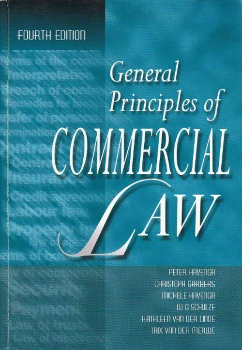 General Principles of Commercial Law - 4th Edition