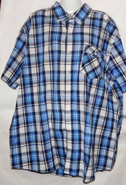 NEW !!! Men's check collar shirt size XXL - R40 POSTAGE