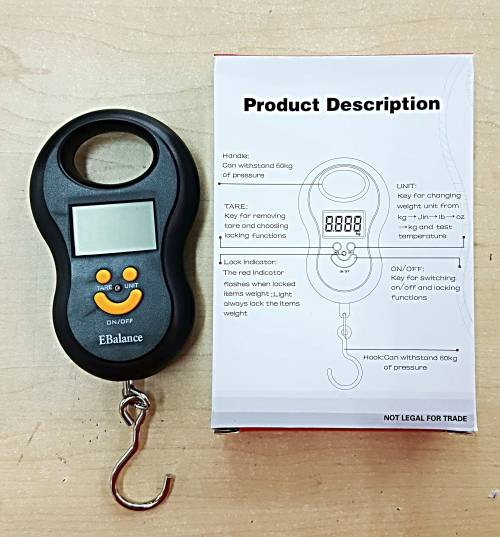 60 KG Portable Pocket Compact Digital Electronic Luggage/ Travel/ Fish/ Hanging Scale