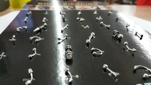 BODY PIERCING-SURGICAL STEEL-MIXED DESIGNS-36 PIECES BARGAIN