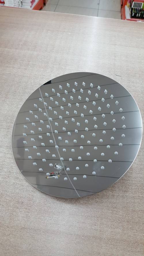 *LOCAL STOCK*SUPERSLIM STAINLESS STEEL RAINFALL SHOWER HEAD (ROUND/CIRCLE) 25.4CM / 10 INCH BARGAIN