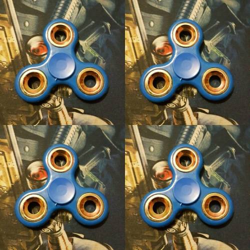 FIDGET SPINNER - LIGHT BLUE GOLD METAL (LOCAL STOCK)*CHEAPEST SHIPMENT OUT OF ALL SELLERS*