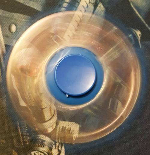 FIDGET SPINNER - LIGHT BLUE GOLD METAL (LOCAL STOCK)*CHEAPEST SHIPMENT OUT OF ALL SELLERS*