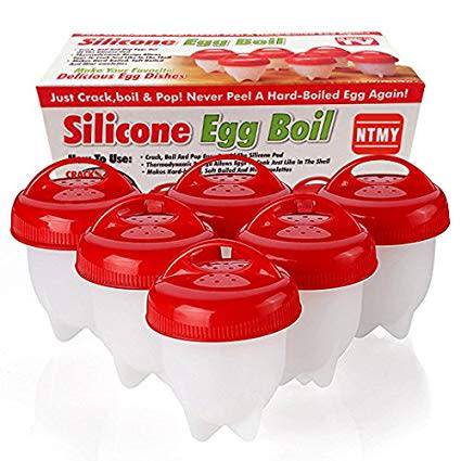 Silicone Egg Steamer Eggies Boil Egg Cooker Hard-Boiled Eggs