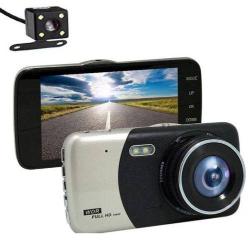 Dash Cam with Wide Angle and Dual Camera Reversing Recorder Car DVR