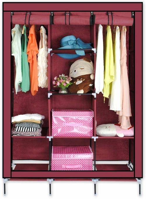 3 COLUMN PORTABLE WARDROBE