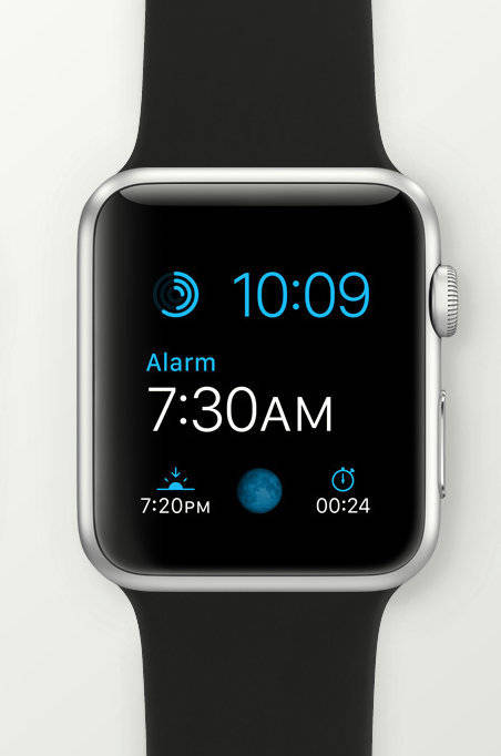 Apple Watch Sport 42mm Aluminum Silver Case with Black Sport Band - Series A1554