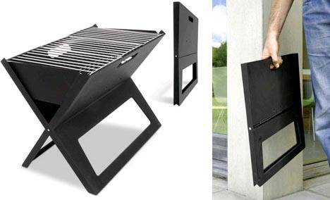 Outdoor Portable Notebook Grill BRAAI Foldable Folding Charcoal Camping Barbecue
