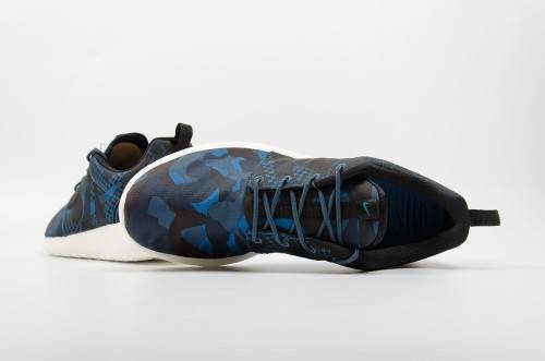 Original Mens NIKE Roshe ONE PRINT - 655206 404 -  Blk / Sqdrn Blue / Obsidian