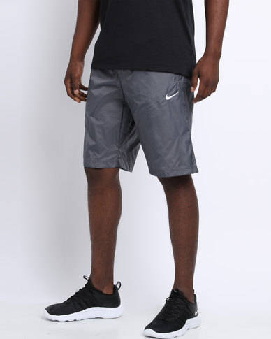 Original Mens Nike EM WOVEN SHORTS GREY 941909 013 - Size Medium