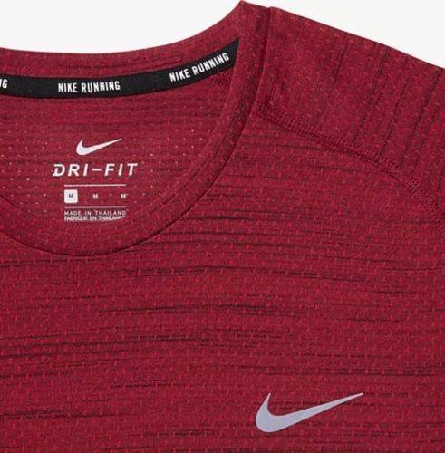 Original Mens Nike DRI-FIT COOL RELAY RUNNING T-SHIRT RED 718348 657 - Size Medium