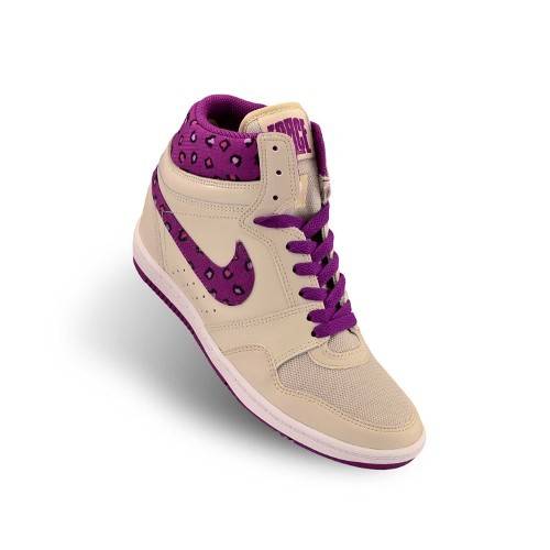 Original Women's NIKE Force Sky High Print Boots 705148 005 - UK Size 9