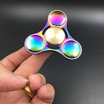 Fidget Spinner Toy Ultra Durable Stainless Steel Bearing High Speed Rainbow High Quality