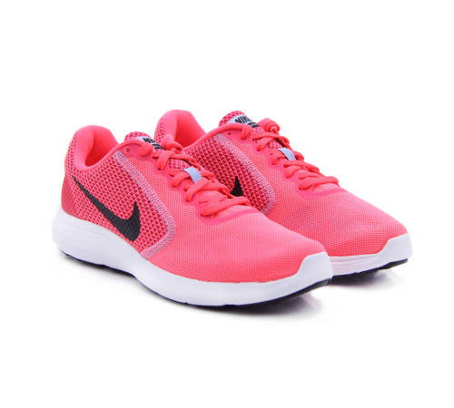 Original Women's NIKE Revolution 3 Sneakers Hot Punch/ Black 819303 602 UK Size 5 (SA 5)
