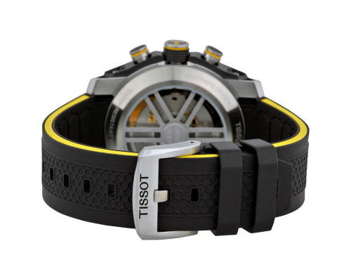 Tissot Men's PRS 516 Stainless Steel Automatic Watch with Black Rubber Band