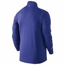 Original Mens NIKE Dri-Fit Element Half Zip Running Top - Full Sleeves - 717404 484 Size Extra Large