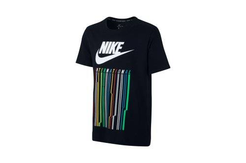 Original Mens Nike INTERNATIONAL PRINT T-SHIRT BLACK 847443 010 Size XL