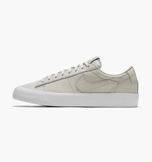 Original Mens NIKE Blazer Studio QS Light Bone/ White 850478 001 Size UK 12 (SA 12)