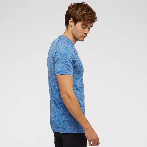 Original Mens Nike Dri FIT Knit Short Sleeve Top Hydrogen Blue 833562 466 Size Medium