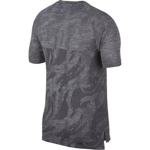 Original Mens Nike Medalist Gunsmoke Grey Short-Sleeve Running Top AA2214 036 Size Large