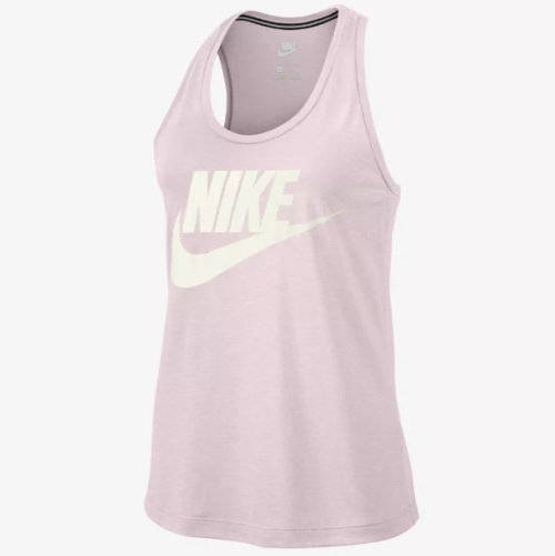 Original Womens NIKE Sportswear Essentials Hybrid Pink Baby Tank 831731 682 Size Medium