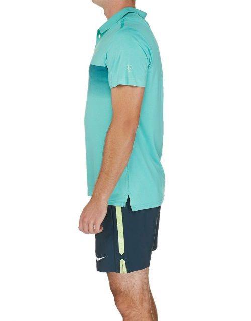 Original Mens Nike Premier Roger Federer (RF) Polo Shirt 2015 - Light Retro/Teal 679086 405 Size XXL