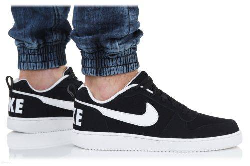 Original Mens Nike Court Borough LOW 838937 010 Black /White Size UK 11 (SA 11)