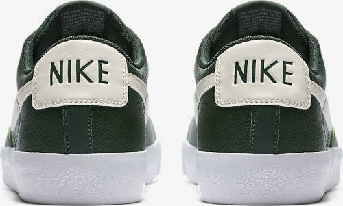 Original Mens NIKE Blazer LOW LEATHER (Latest) FIR/SAIL-GUM AJ9515 300 Size UK 12 (SA 12)