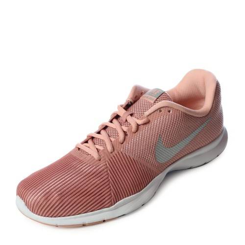 Original Women's Nike Flex Bijoux Rust Pink/ Metallic Silver 881863 610 Size UK 6.5 (SA 6.5)