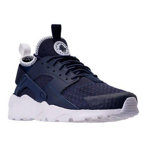 Original Mens Nike AIR HUARACHE RUN ULTRA 819685 406 Midnight Navy/ White Size UK 8 (SA 8)