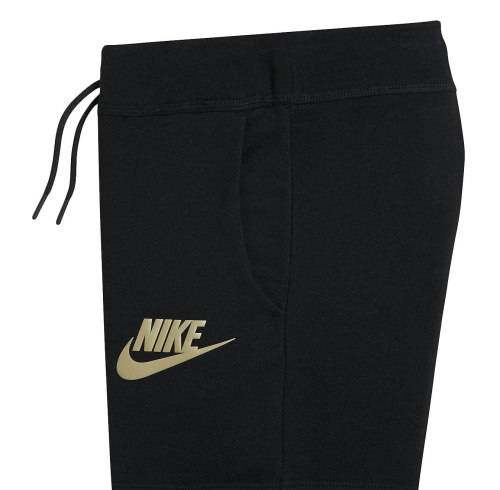 Original Nike Girls Mädchen Modern Gold Swoosh Sportswear Pant Trousers Black AT3374 010 Size XL