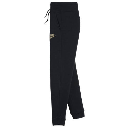 Original Nike Girls Mädchen Modern Gold Swoosh Sportswear Pant Trousers Black AT3374 010 Size XL
