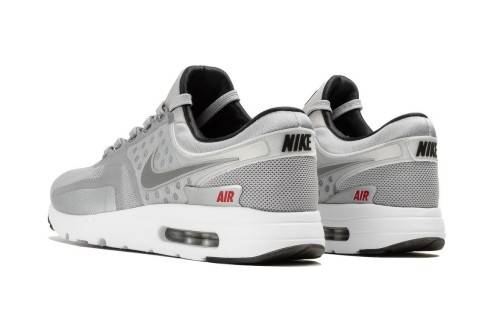Original Mens NIKE Air Max ZERO QS Metallic SILVER 789695 002 Size UK 11 (SA 11)