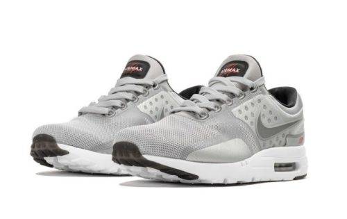 Original Mens NIKE Air Max ZERO QS Metallic SILVER 789695 002 Size UK 11 (SA 11)