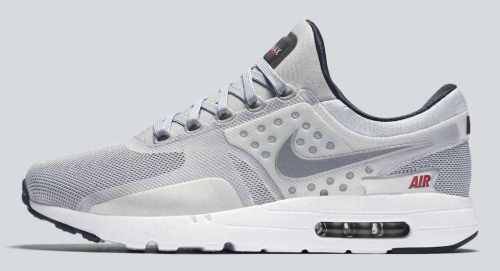 Original Mens NIKE Air Max ZERO QS Metallic SILVER 789695 002 Size UK 11 (SA 11)