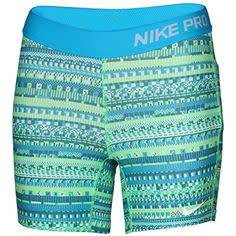 Original NIKE GIRLS Dri Fit Pro All Over Print 3" Compression Shorts 839175 301 Size Medium