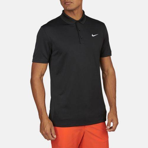 Original Mens Nike Solid LC Polo Golf Black DriFit 749332 010 Size Extra Large