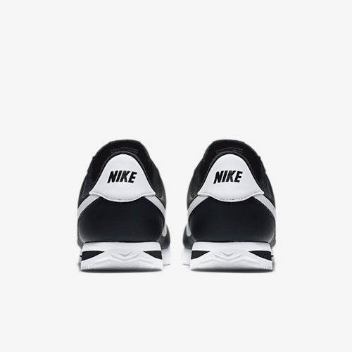 Original Mens NIKE Cortez Basic Leather Black/ White/Silver 819719 012 Size UK 12 (SA 12)