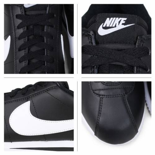 Original Mens NIKE Cortez Basic Leather Black/ White/Silver 819719 012 Size UK 12 (SA 12)