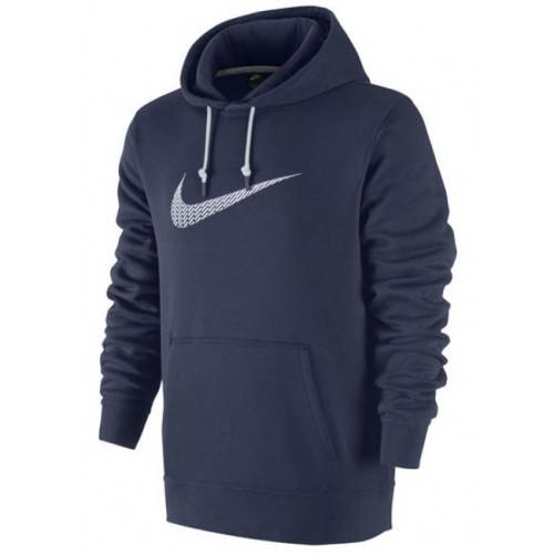 Original Mens Nike DriFit  Pullover Swoosh Hoodie Sweatshirt Navy Blue AQ5249 429 Size Medium