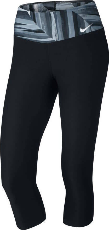 Original Womens NIKE POWER TRAINING CAPRI BLACK / PRINT 830469 010 Size Medium